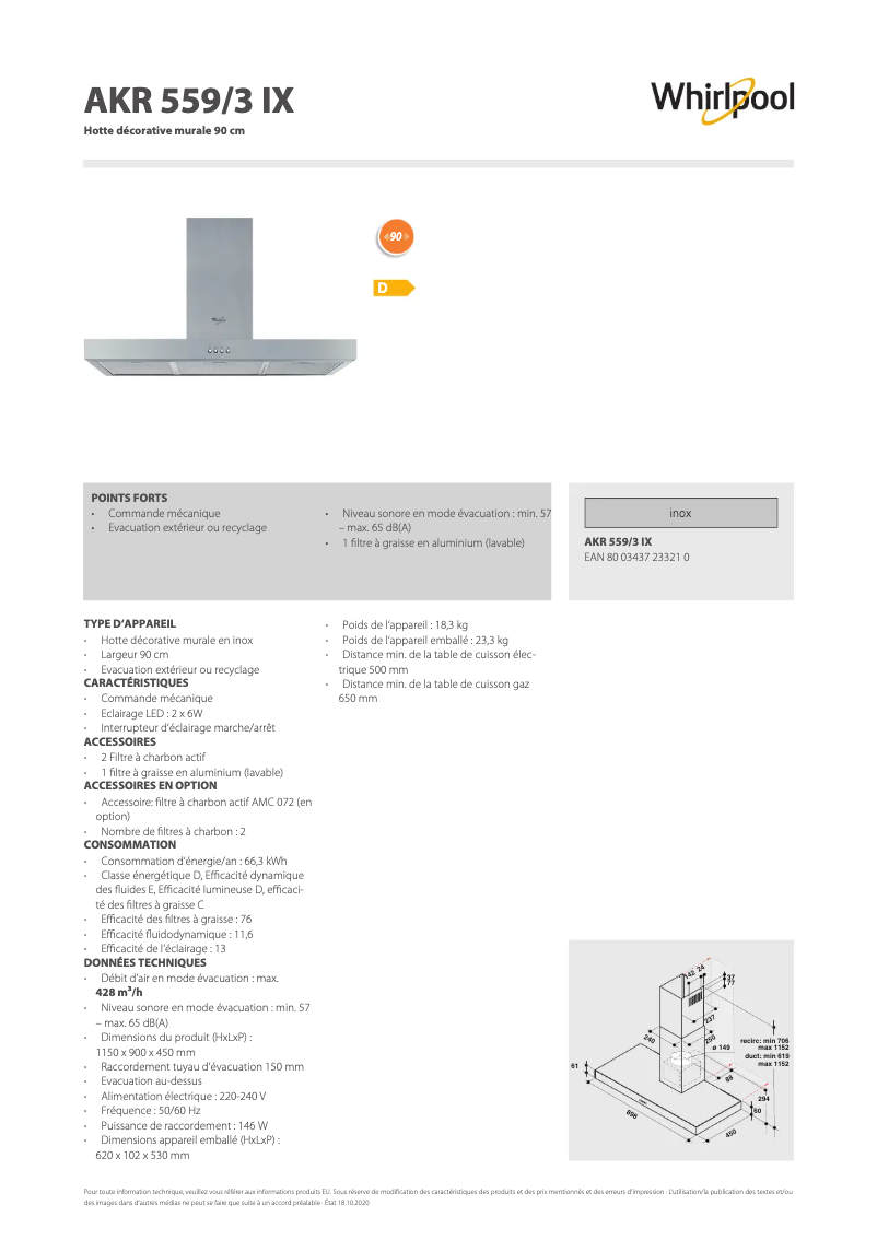 Image de la première page du manuel de l'appareil AKR 559/3 IX