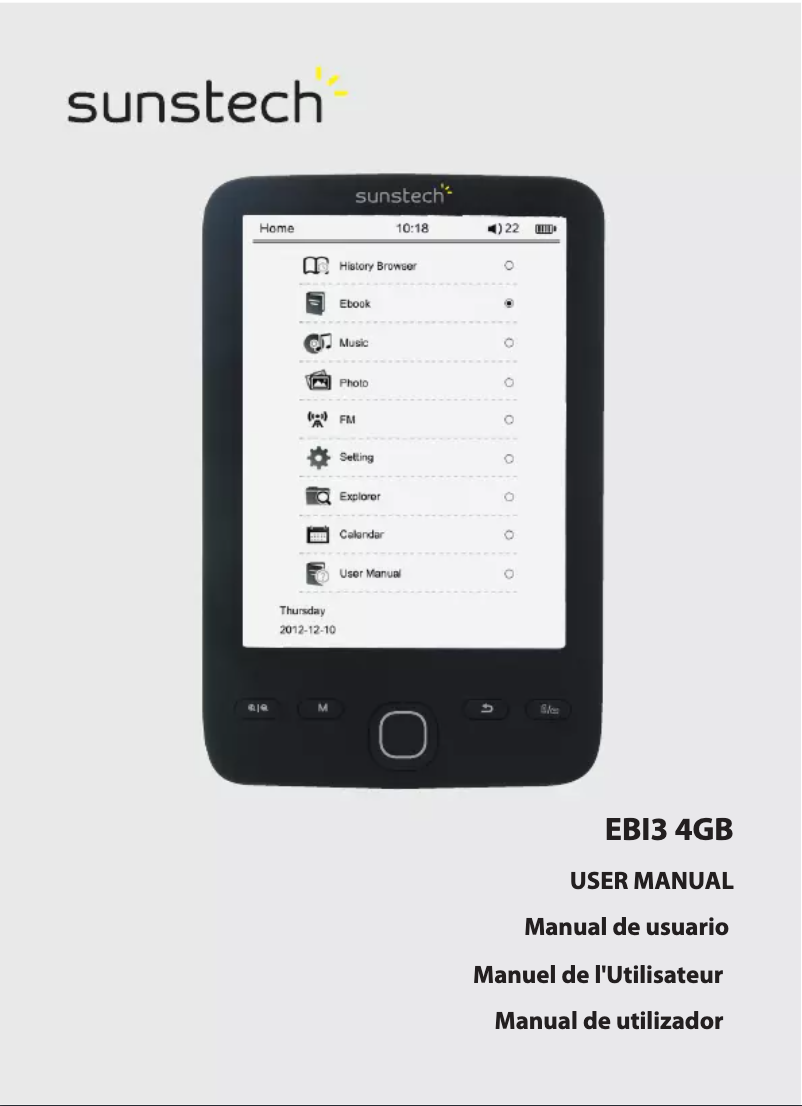 Page n°1 - Manuel utilisateur Sunstech EBI3 4GB