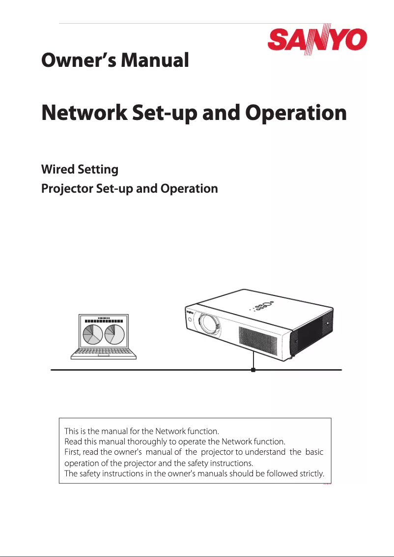 Page n°1 - Manuel utilisateur Sanyo PLC-WU3800