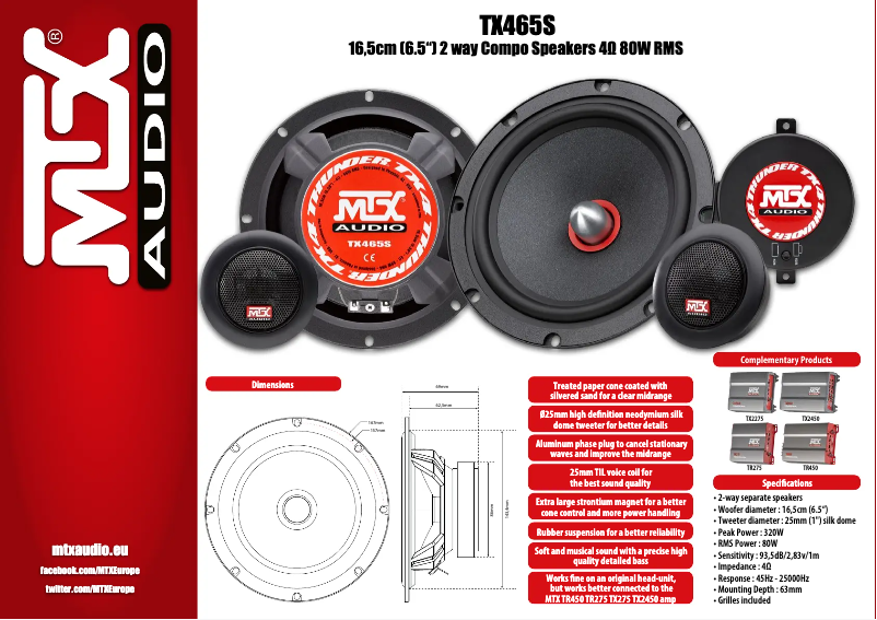 Image de la première page du manuel de l'appareil TX465S