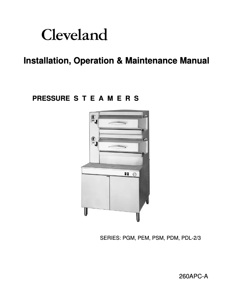 Página 1 del manual Manual de usuario Cleveland PDL3