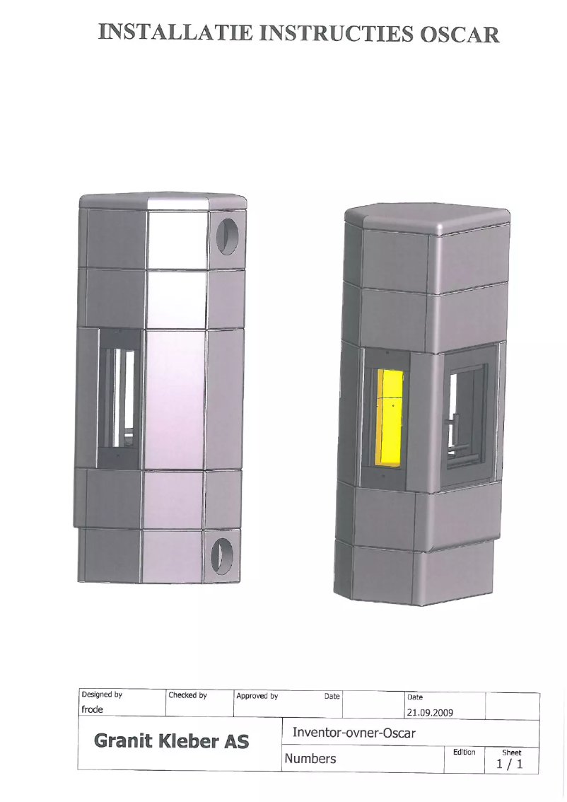 Page n°1 - Manuel utilisateur Norsk Kleber Oscar 4