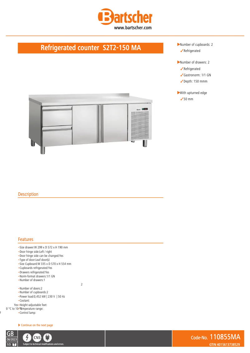 Image de la première page du manuel de l'appareil S2T2-150