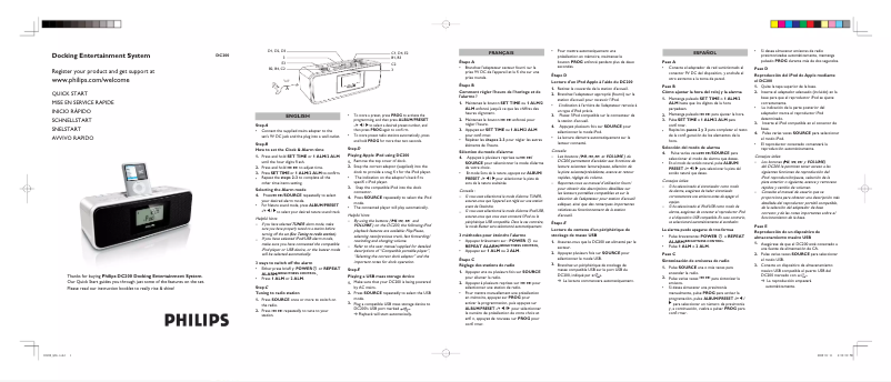 Imagen de la primera página del manual del dispositivo DC200