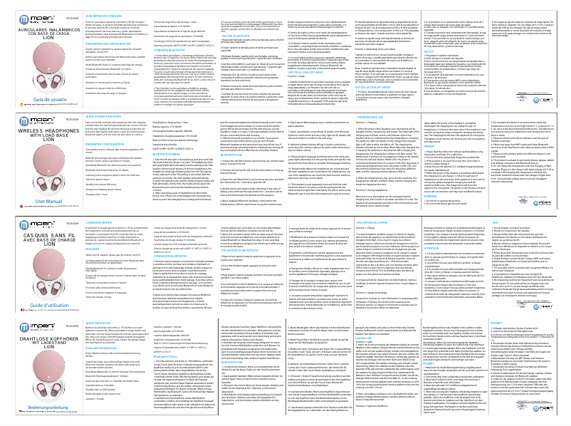 Page 1 de la notice Manuel utilisateur Imperii Electronics TE.03.0358.29