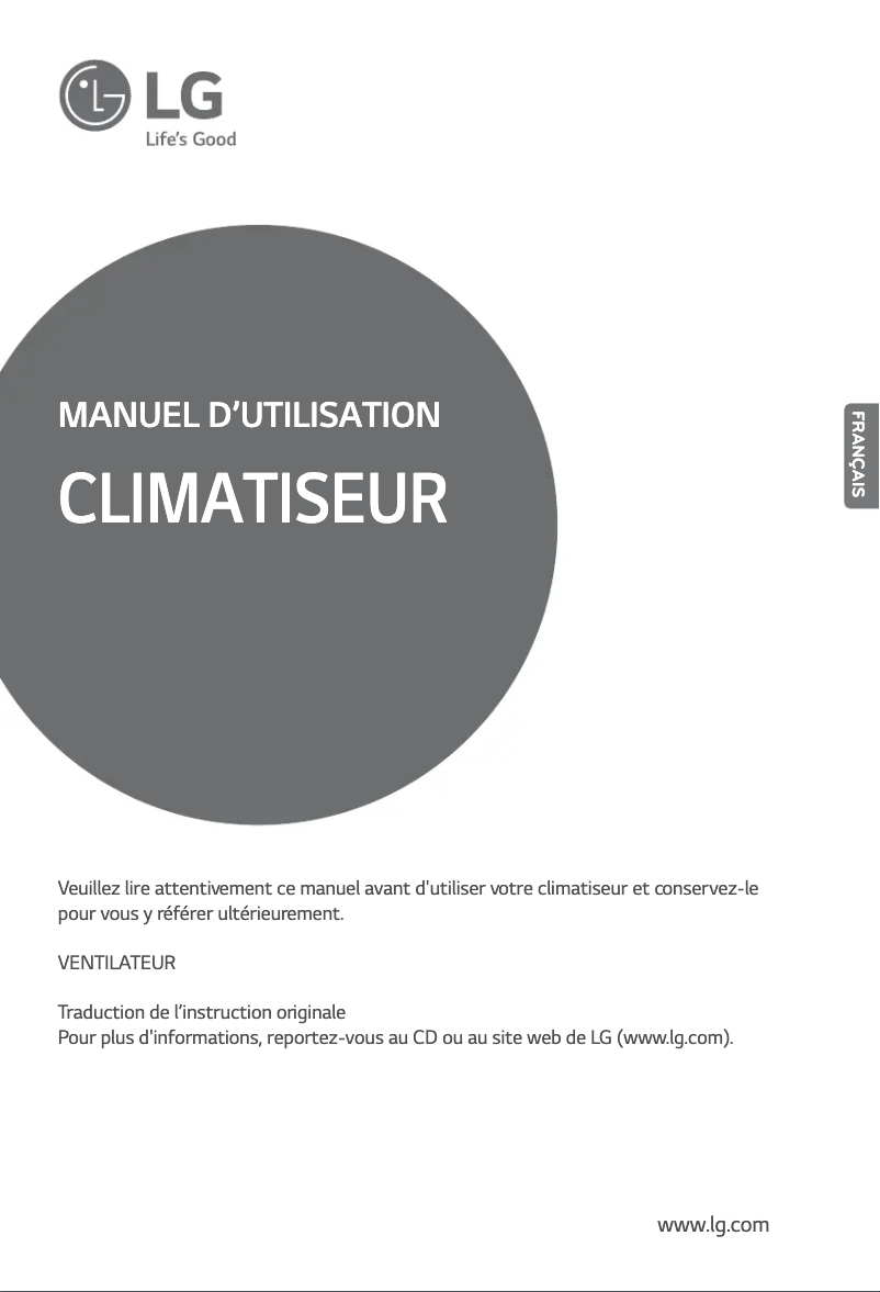 Image de la première page du manuel de l'appareil LZ-H100GXH0