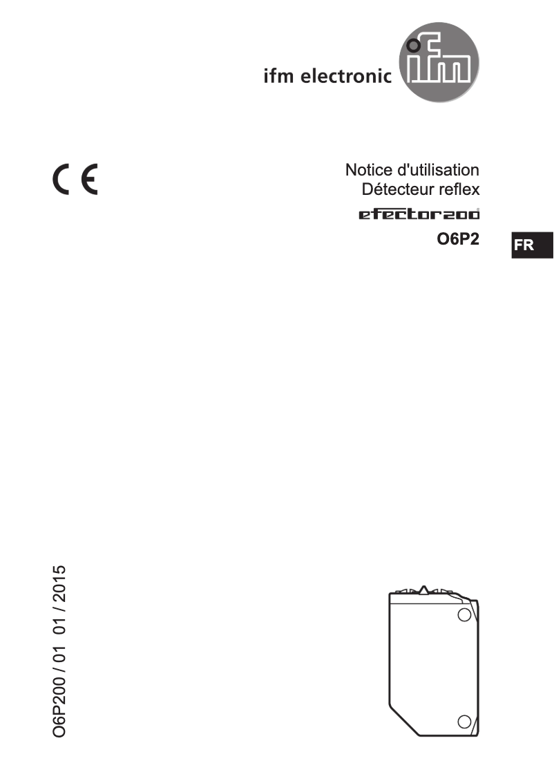 Page n°1 - Manuel utilisateur IFM O6P211