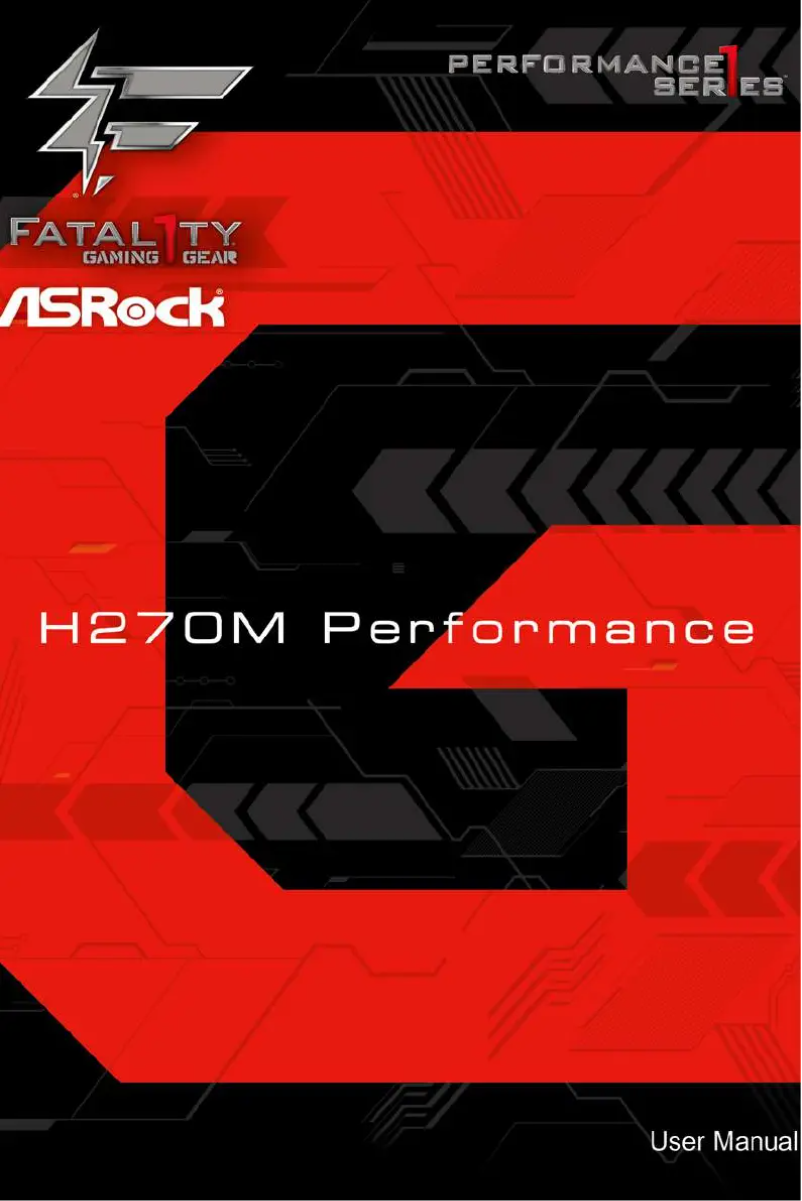 Page n°1 - Manuel utilisateur Asrock Fatal1ty H270M Performance