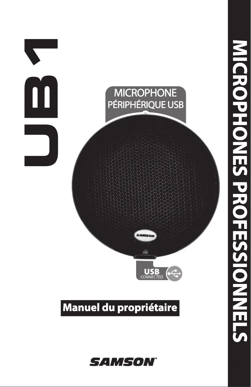 Page 1 de la notice Manuel utilisateur Samson UB1