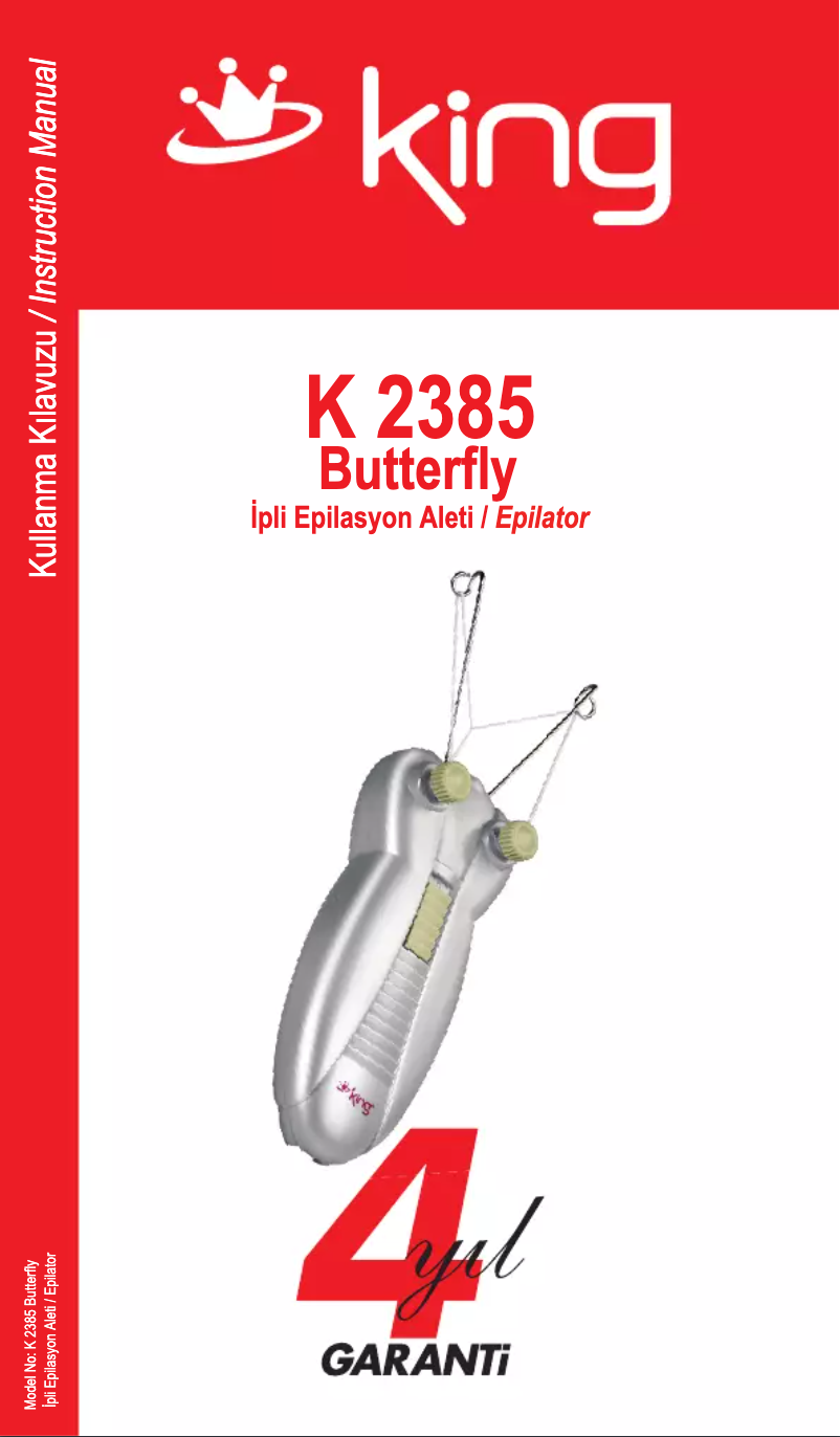 Image de la première page du manuel de l'appareil Butterfly K 2385