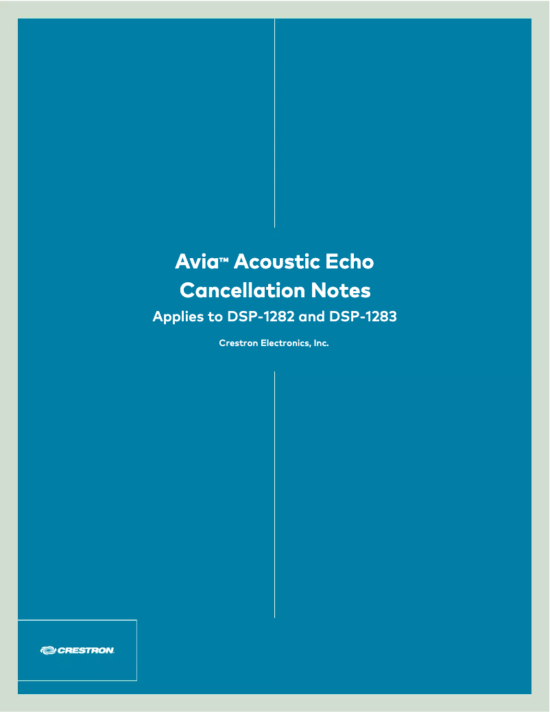 Image de la première page du manuel de l'appareil DSP-1283