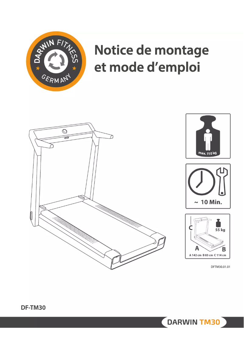 Image de la première page du manuel de l'appareil TM30