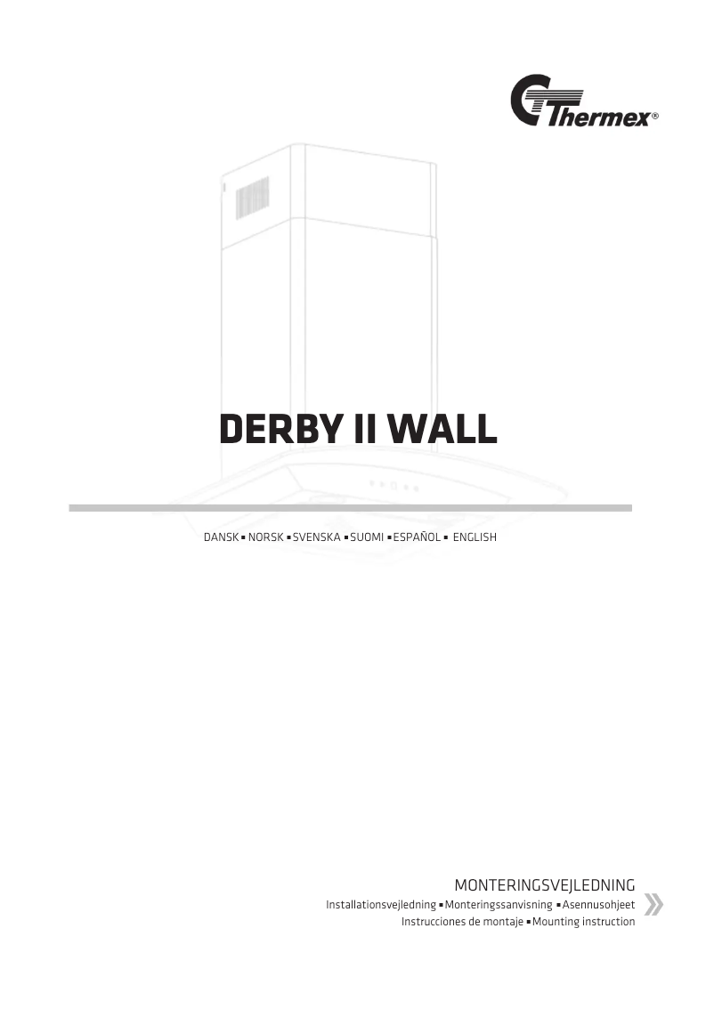 Image de la première page du manuel de l'appareil Derby II Wall