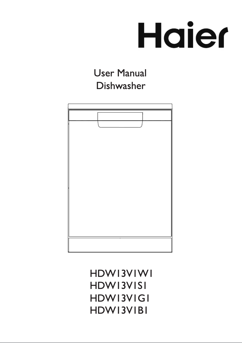 Page 1 de la notice Manuel utilisateur Haier HDW13V1B1