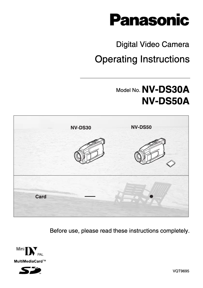 Page n°1 - Manuel utilisateur Panasonic NV-DS50A