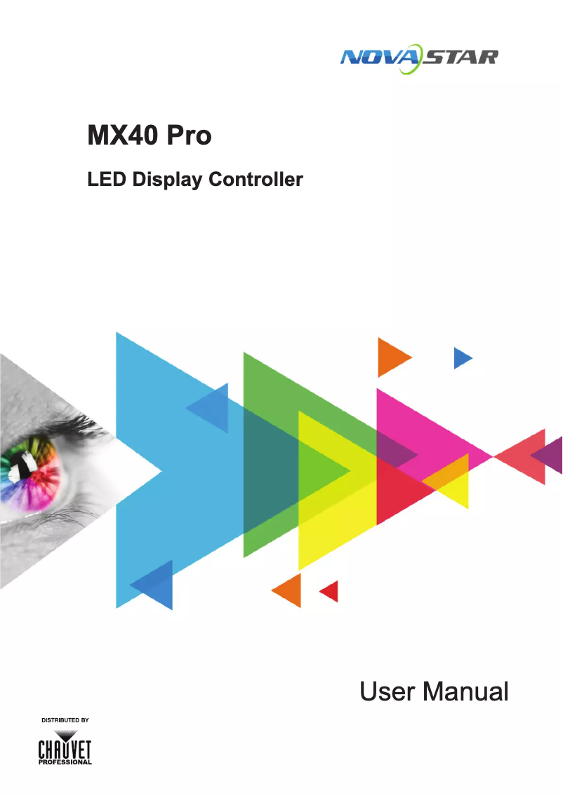 Image de la première page du manuel de l'appareil Novastar MX40 Pro