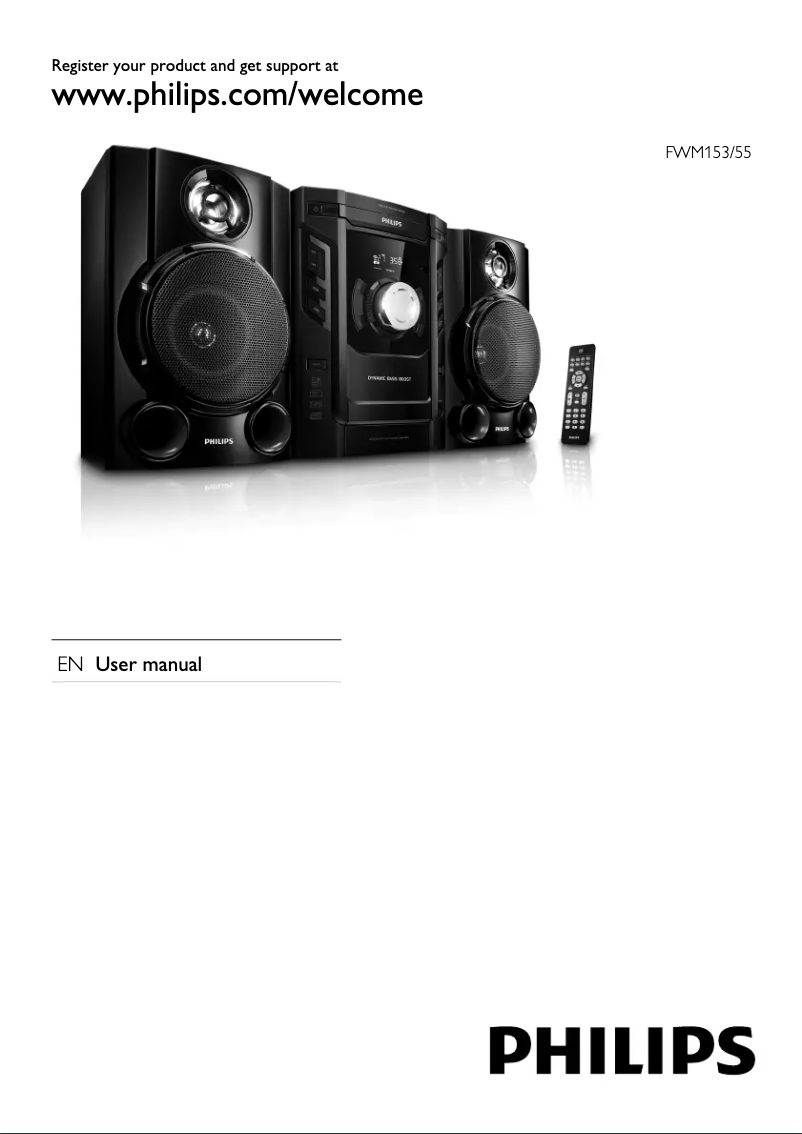 Page 1 de la notice Manuel utilisateur Philips FWM153