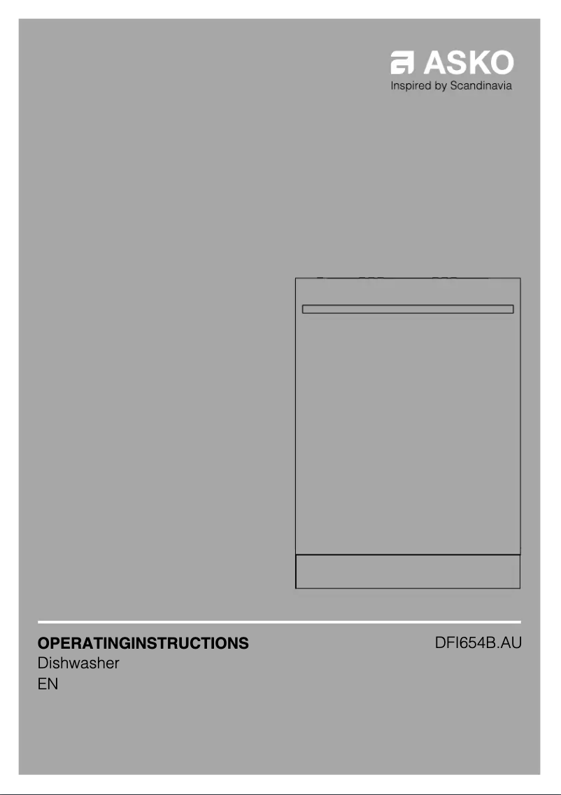 Page n°1 - Manuel utilisateur Asko DFI654B