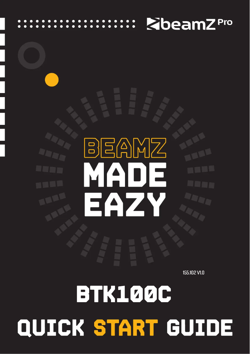 Page n°1 - Guide de démarrage rapide BeamZ BTK100C