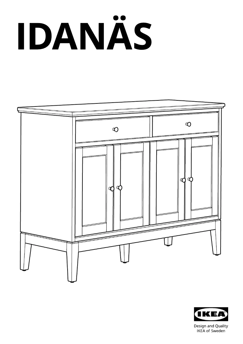 Página 1 del manual Manual de usuario Ikea IDANÄS 804.960.25