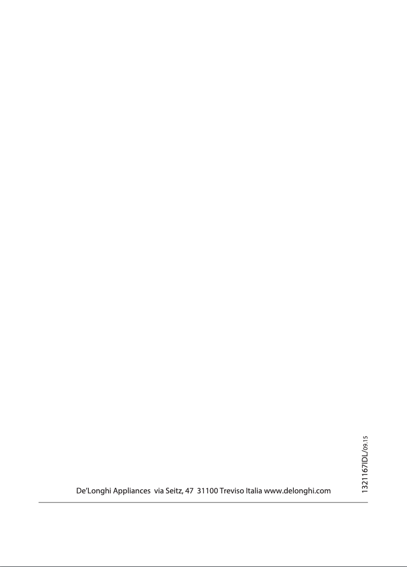 Page 1 de la notice Manuel utilisateur DeLonghi Distinta EMFI