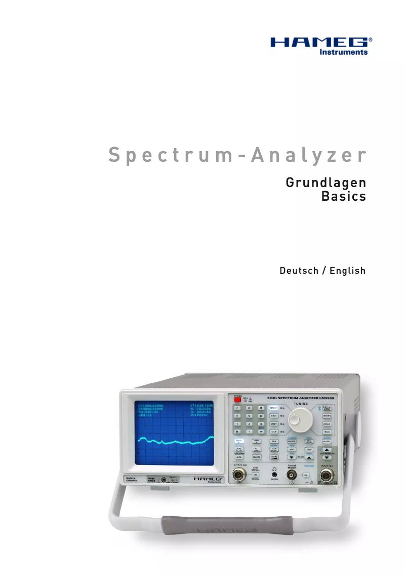 Page n°1 - Manuel utilisateur HAMEG HZ540