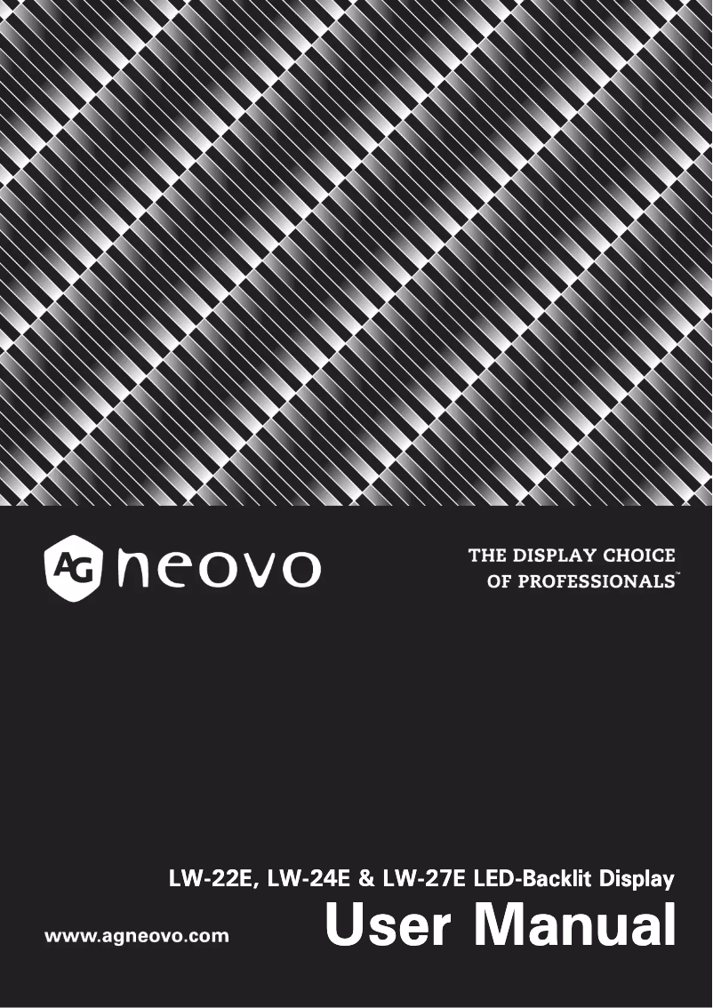 Image de la première page du manuel de l'appareil LW-22E