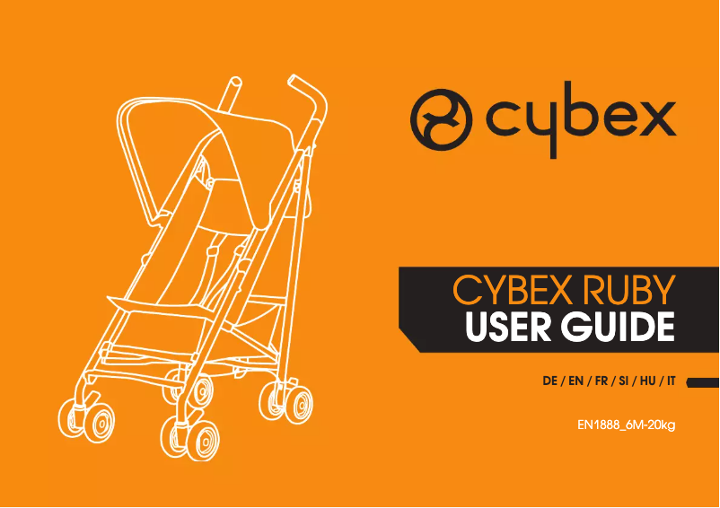 Page n°1 - Manuel utilisateur Cybex Ruby