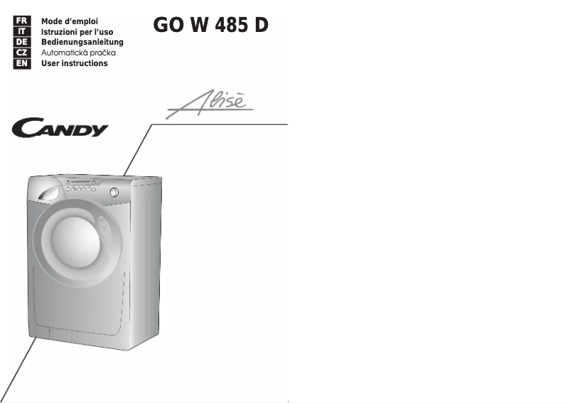 Image de la première page du manuel de l'appareil GO W485 D