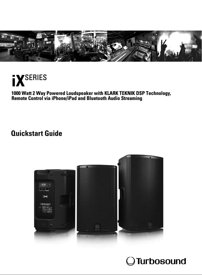 Página 1 del manual Manual de usuario Turbosound iX12