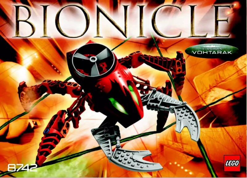 Image de la première page du manuel de l'appareil Bionicle 8742