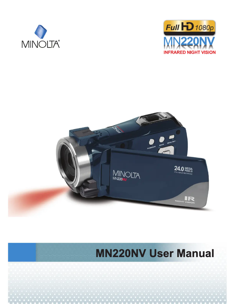 Page 1 de la notice Manuel utilisateur Minolta MN220NV