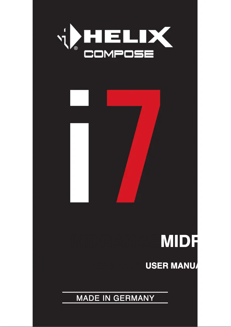 Image de la première page du manuel de l'appareil Compose Ci7 M100FM-S3
