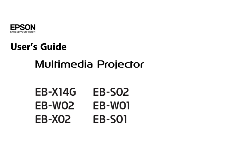 Image de la première page du manuel de l'appareil EB-S02