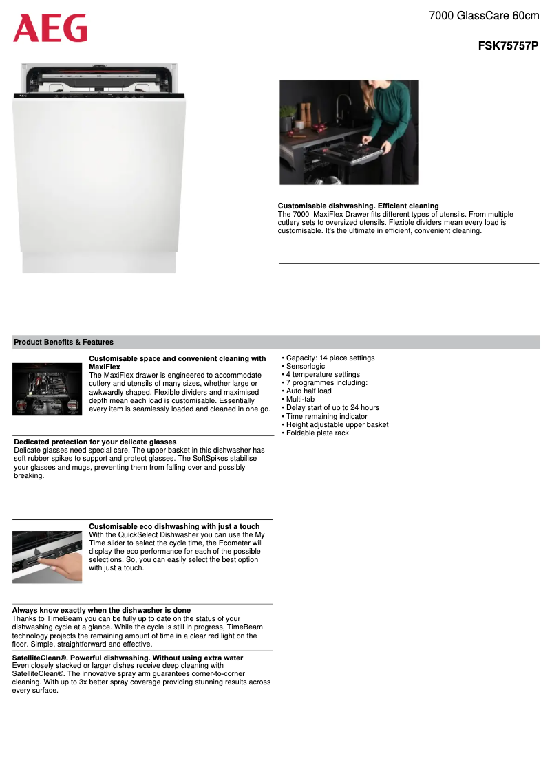 Image de la première page du manuel de l'appareil FSK75757P