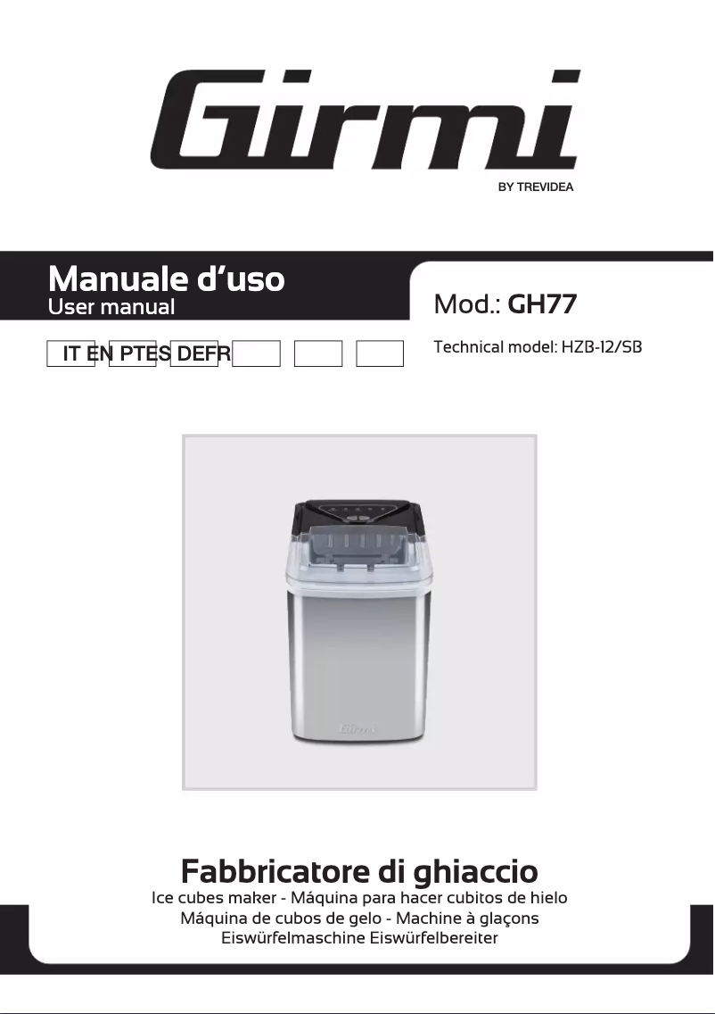 Página 1 del manual Manual de usuario Girmi GH77