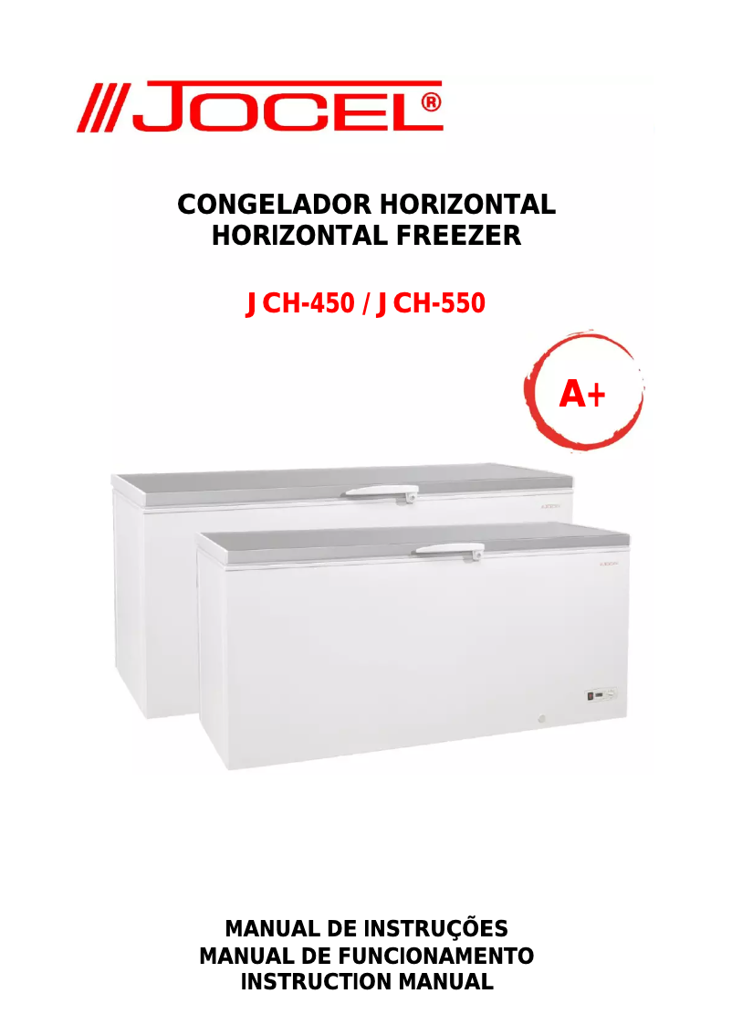 Image de la première page du manuel de l'appareil JCH-550