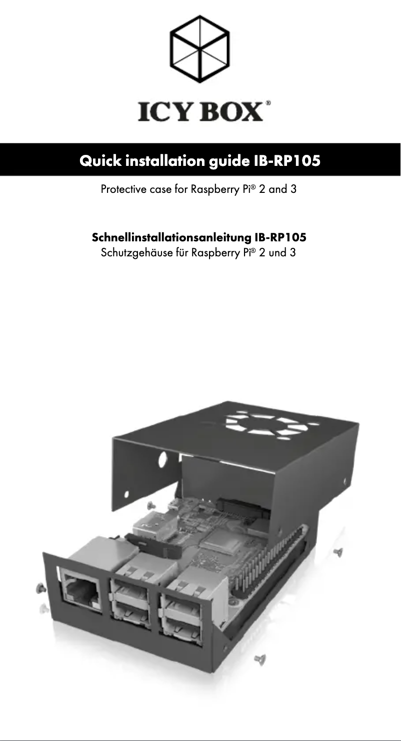 Page 1 de la notice Manuel utilisateur Icy Box IB-RP105