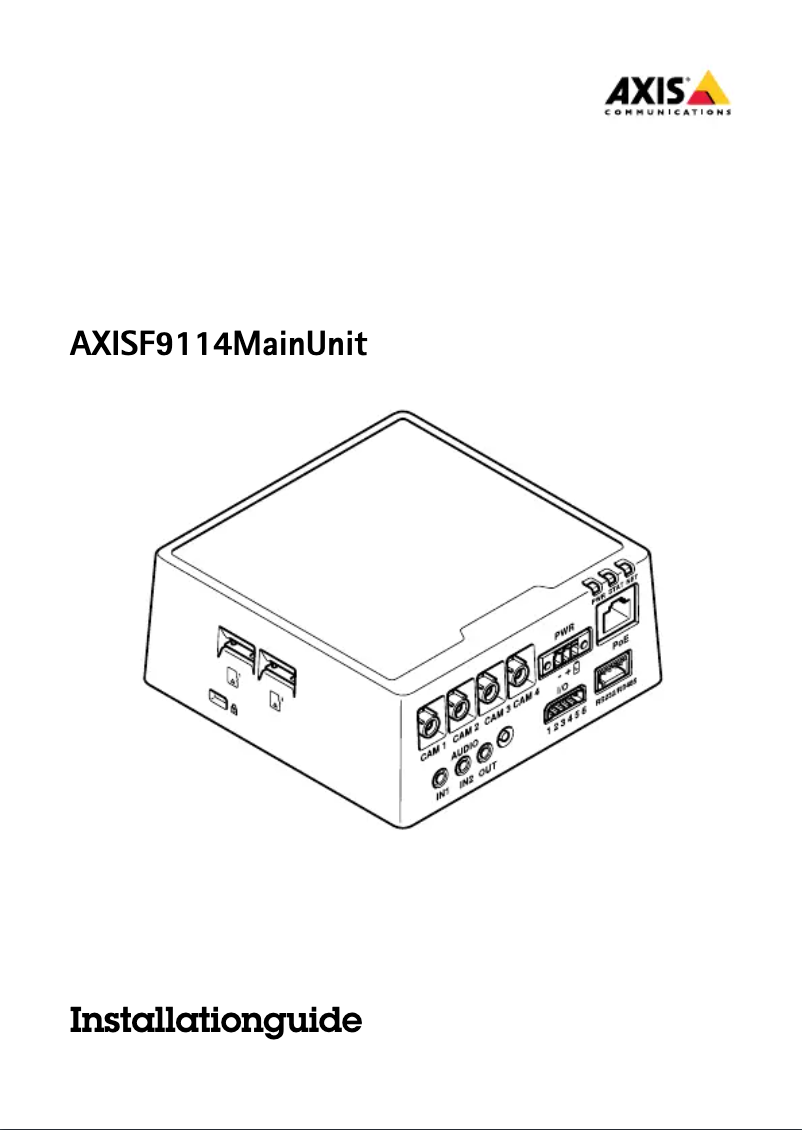 Image de la première page du manuel de l'appareil F9114