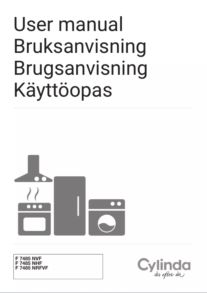 Image de la première page du manuel de l'appareil F7485NRFHF