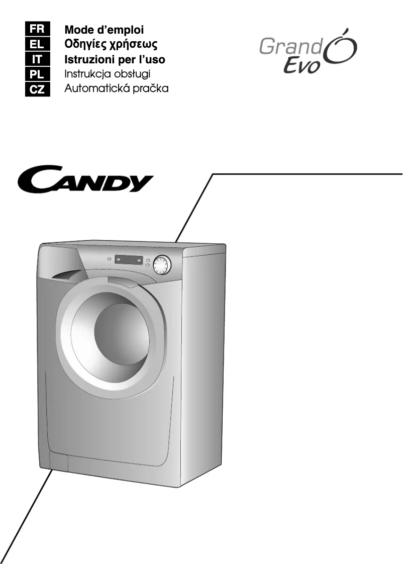 Page n°1 - Manuel utilisateur Candy EVO 1272D/1-37