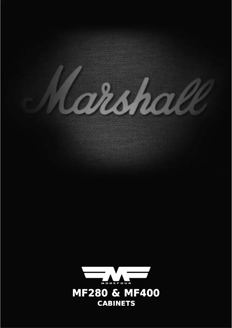 Page n°1 - Manuel utilisateur Marshall MF280