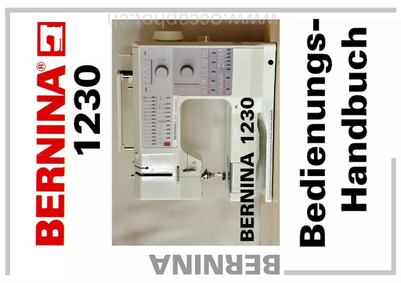 Página 1 del manual Manual de usuario Bernina 1230