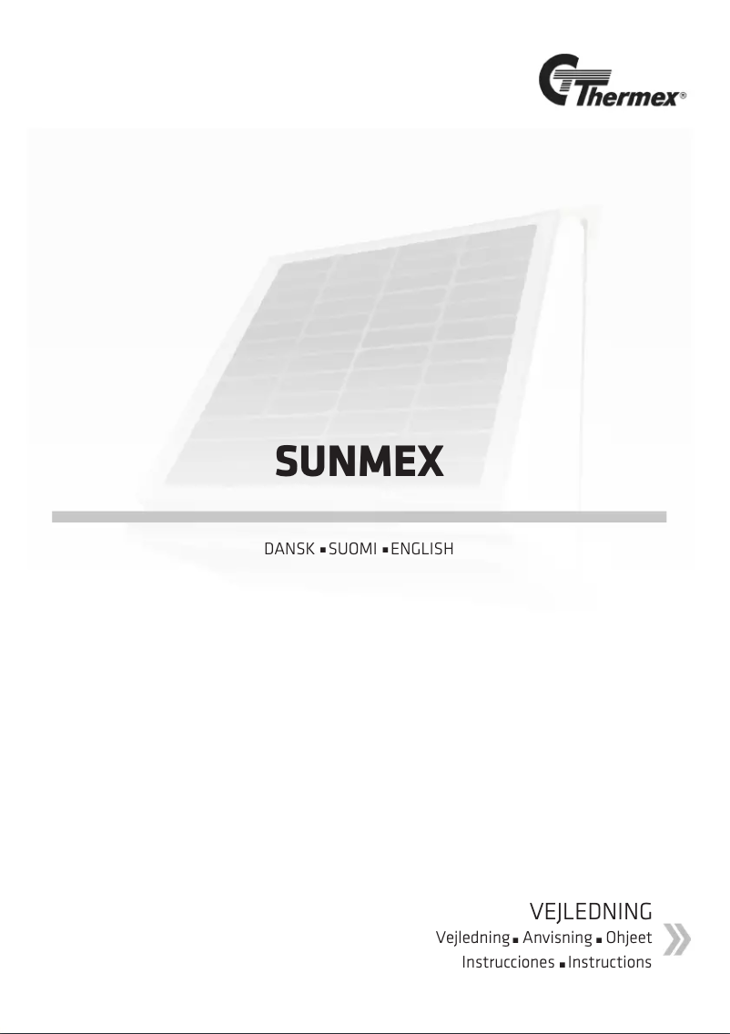 Página 1 del manual Guía de instalación Thermex Sunmex