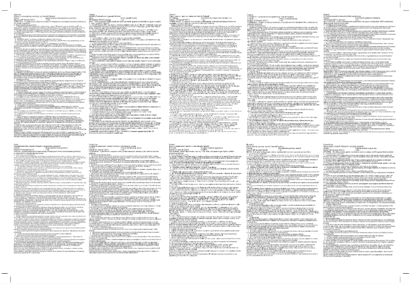 Page 1 de la notice Informations de garantie HP Scanjet G3010