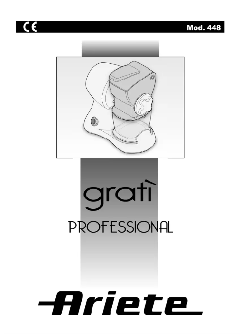 Page n°1 - Manuel utilisateur Ariete Gratì Professional 0448