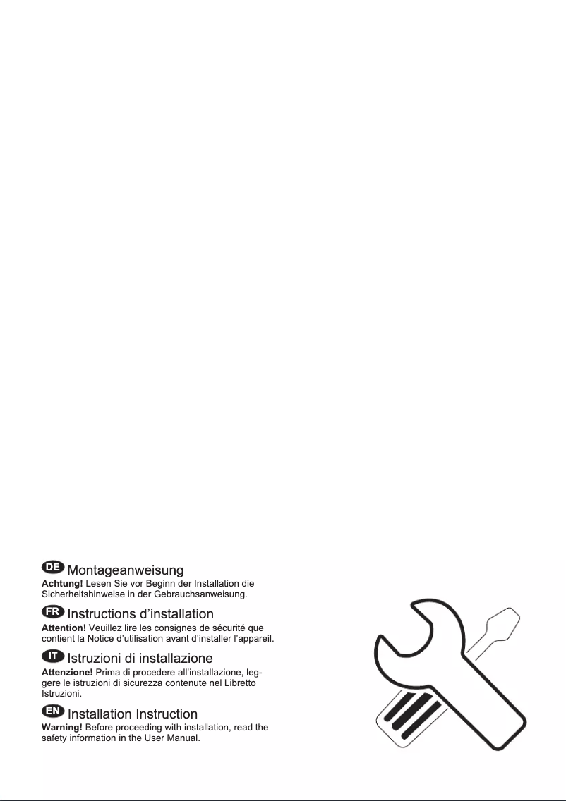 Page n°1 - Guide d'installation Electrolux IK303BNR