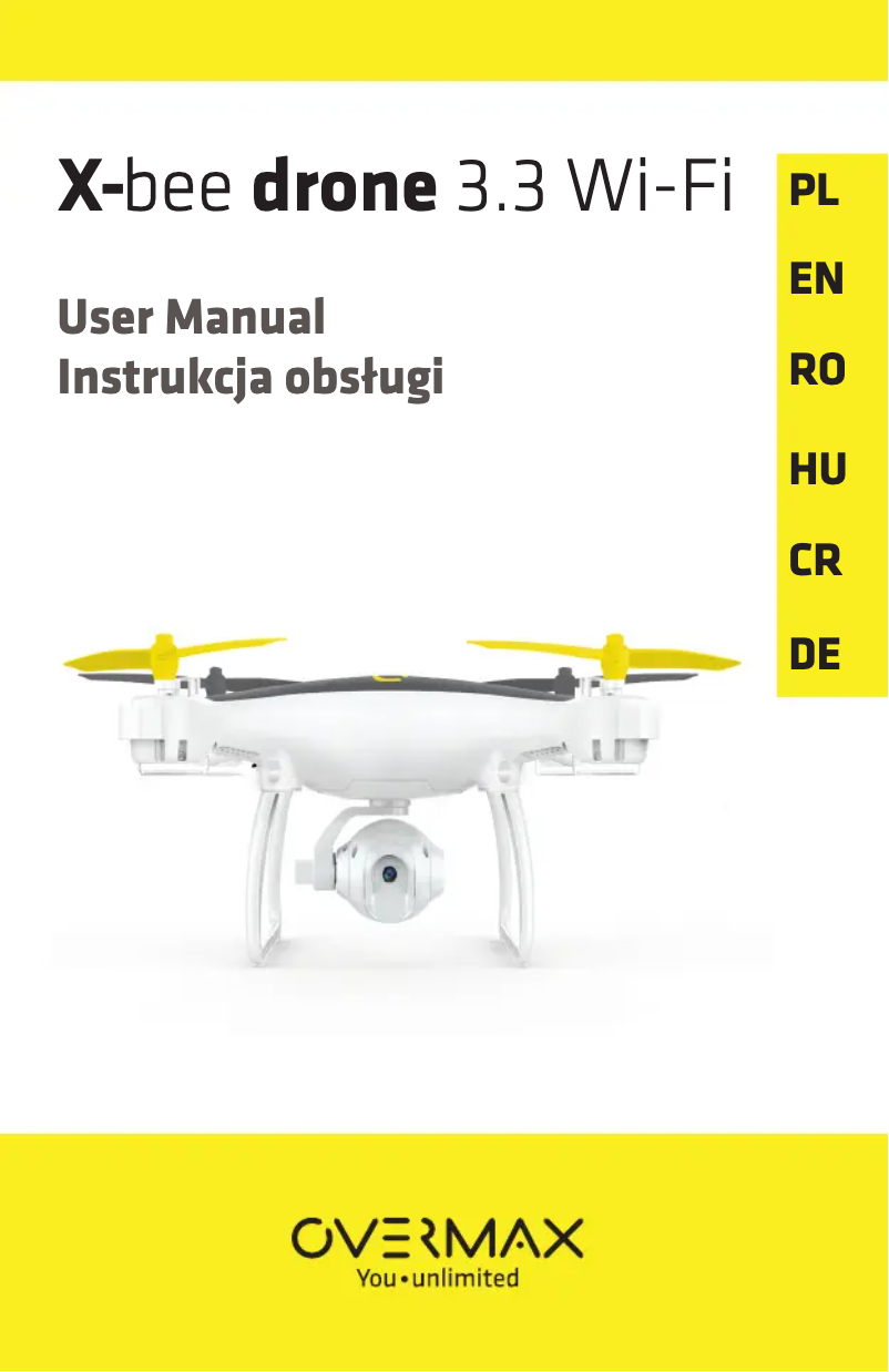 First page image of the manual for X-bee Drone 3.3 WiFi