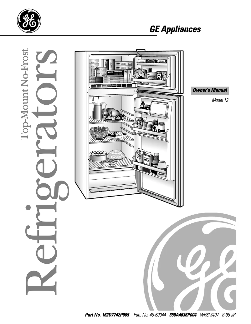 Página 1 del manual Manual de uso y mantenimiento GE TBX12SAXRWH