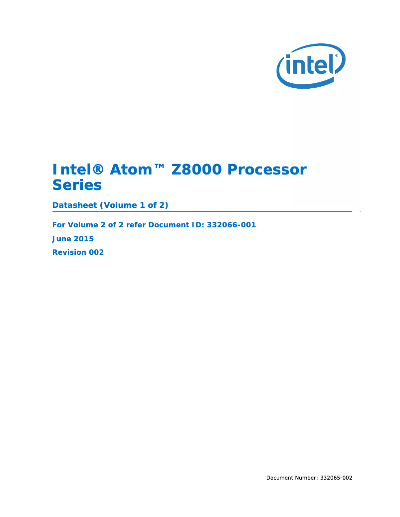 Image de la première page du manuel de l'appareil Atom x5-Z8300